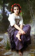 William-Adolphe Bouguereau At the Edge of the Brook china oil painting artist